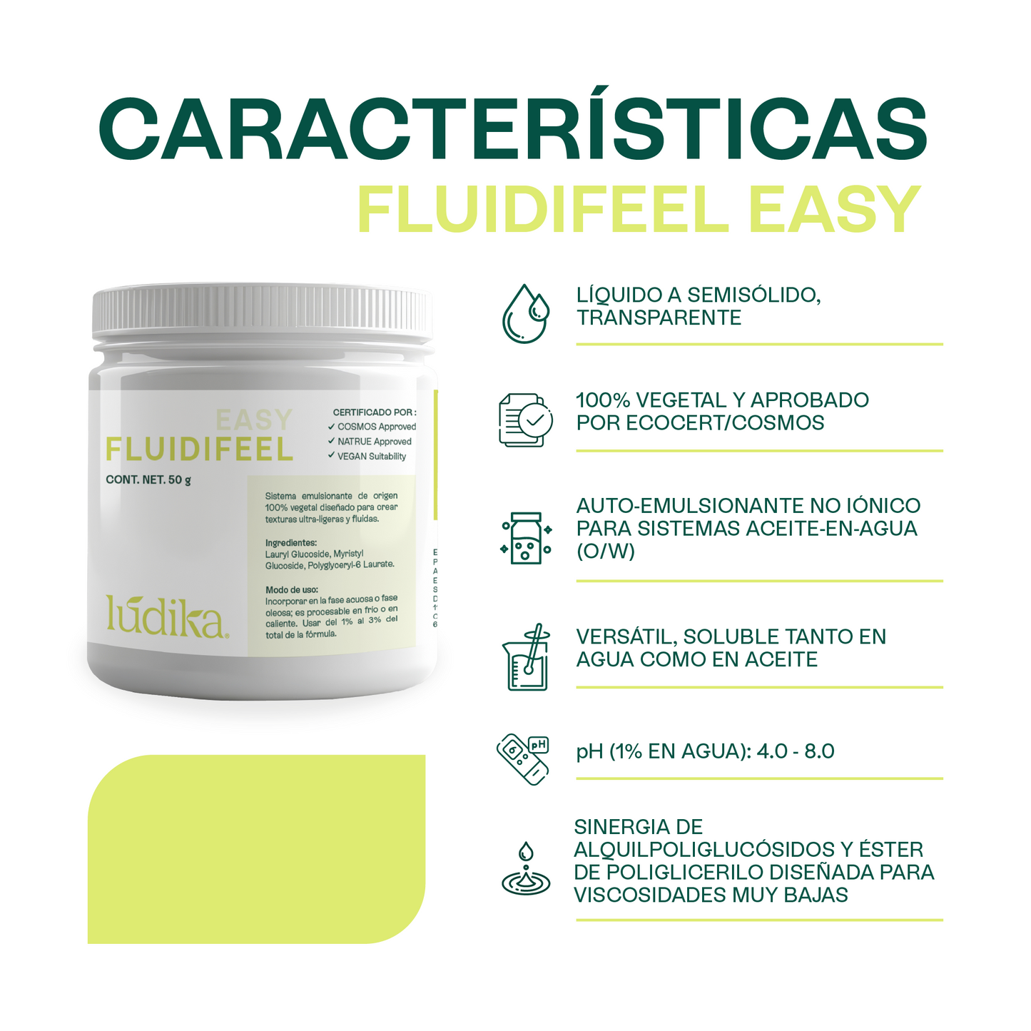 Fluidifeel | Emulsionante | Creador de Texturas Ultra-Fluidas y "Piel Desnuda"