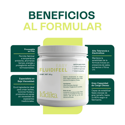 Fluidifeel | Emulsionante | Creador de Texturas Ultra-Fluidas y "Piel Desnuda"