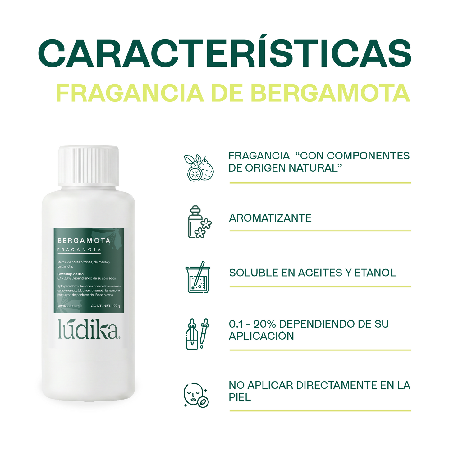 Fragancia de Bergamota Lúdika | Aroma Cítrico, Vibrante y Fresco
