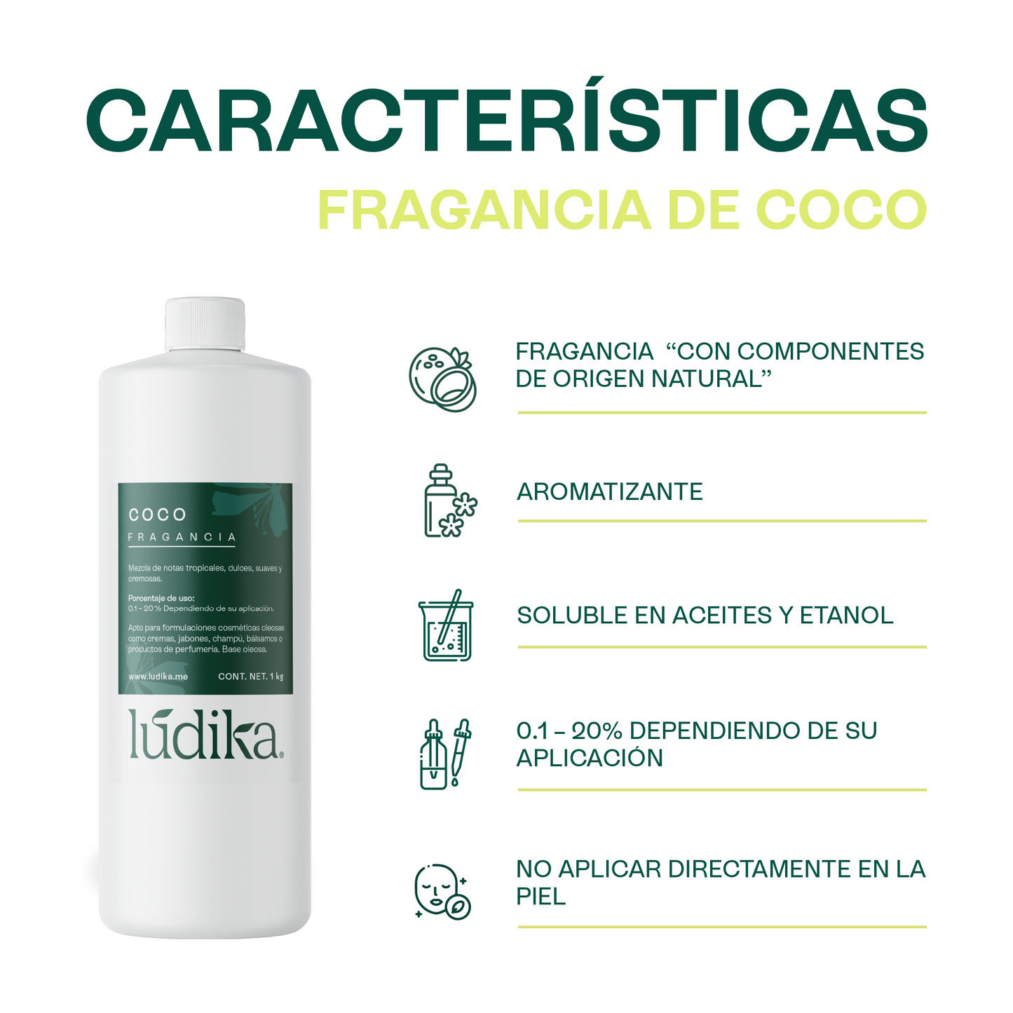 Fragancia de Coco | Aroma Dulce, Exótico y Tropical para tu Piel y Productos