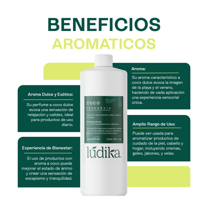 Fragancia de Coco | Aroma Dulce, Exótico y Tropical para tu Piel y Productos