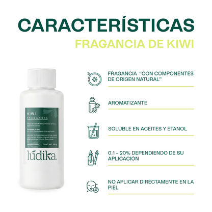 Fragancia de Kiwi | Aroma con Mezcla de Notas Frutales, Fresca, Dulce, Ligeramente Verde