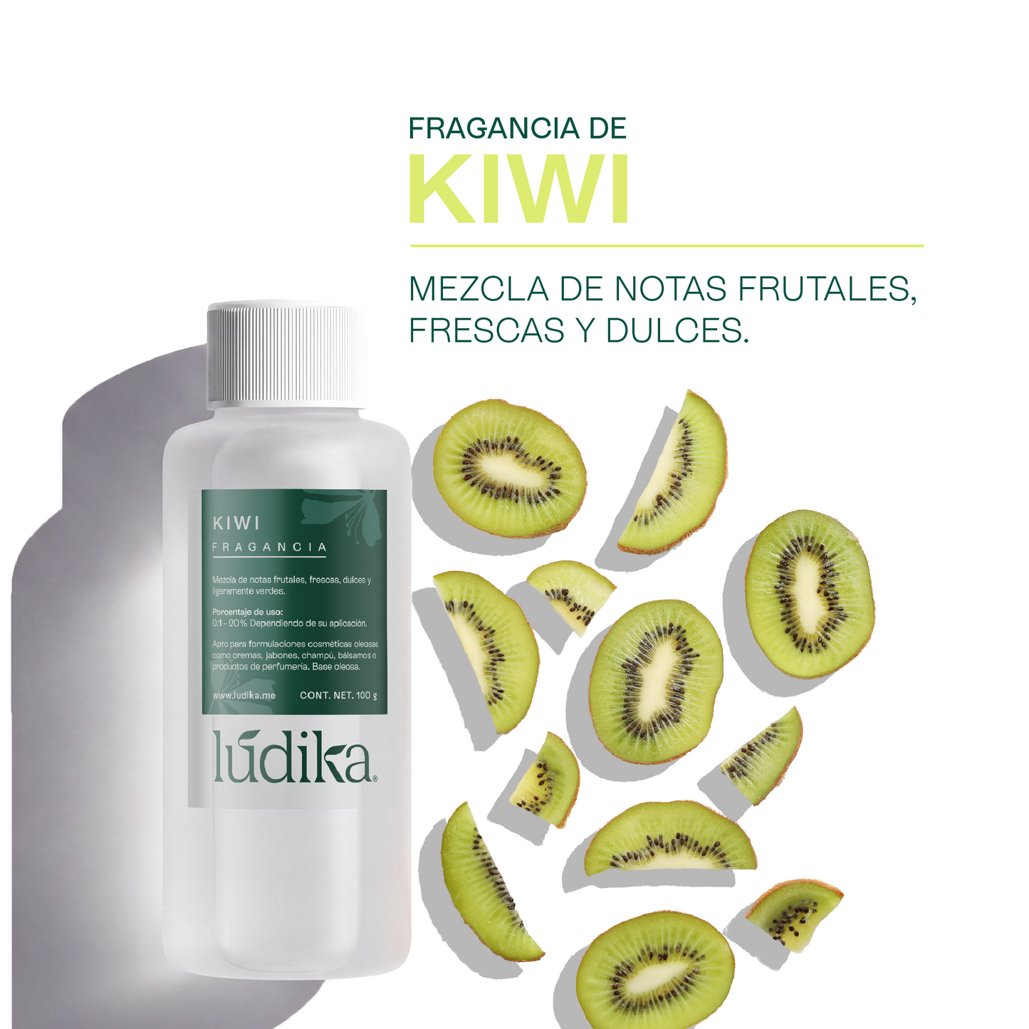 Fragancia de Kiwi | Aroma con Mezcla de Notas Frutales, Fresca, Dulce, Ligeramente Verde