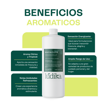 Fragancia de Maracuyá | Aroma a Frutos Cítricos, Acidulada.