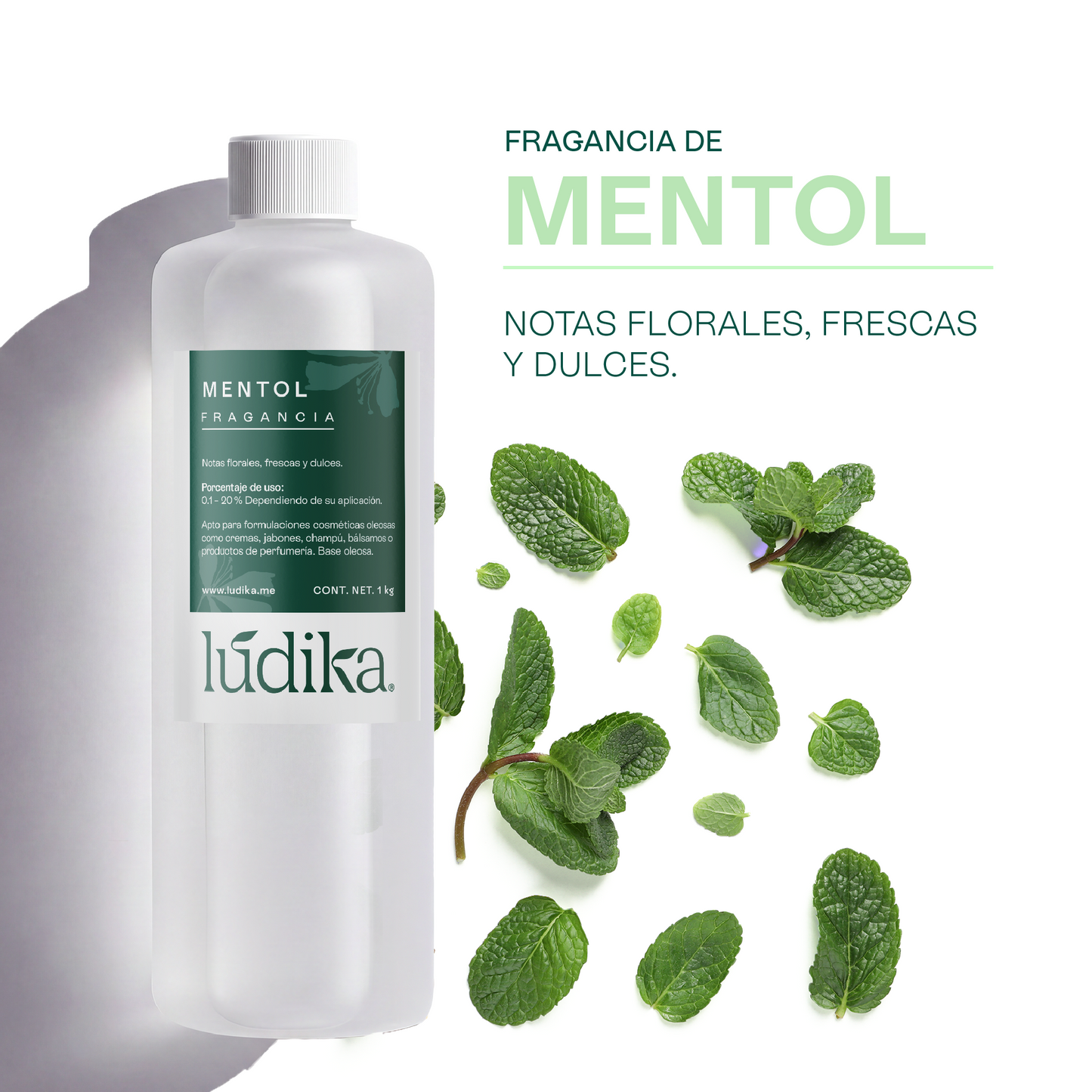 Fragancia de Mentol Lúdika | Aroma Fresco, Penetrante y Purificante