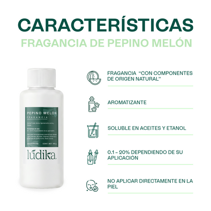 Fragancia de Pepino Melon | Aroma Frutal, Dulce y Fresca. Ligeramente Verde