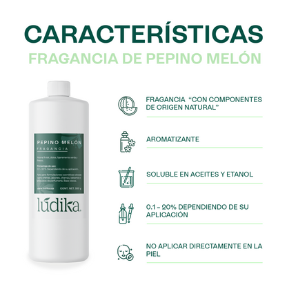 Fragancia de Pepino Melon | Aroma Frutal, Dulce y Fresca. Ligeramente Verde