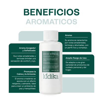 Fragancia Zodiac Bosques | Aroma Amaderado, Profundo y Misterioso