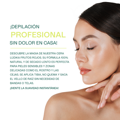 Cera Española Frutos Rojos | Depilación Suave y Precisa | Ideal para Piel Sensible y Zonas Delicadas