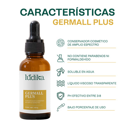 Germall Plus | Conservador Líquido de Amplio Espectro y Alta Eficacia para Cosméticos de color y bloqueadores solares