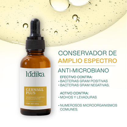 Germall Plus | Conservador Líquido de Amplio Espectro y Alta Eficacia para Cosméticos de color y bloqueadores solares