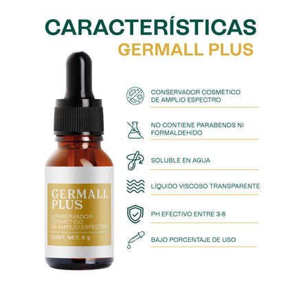 Germall Plus | Conservador Líquido de Amplio Espectro y Alta Eficacia para Cosméticos de color y bloqueadores solares