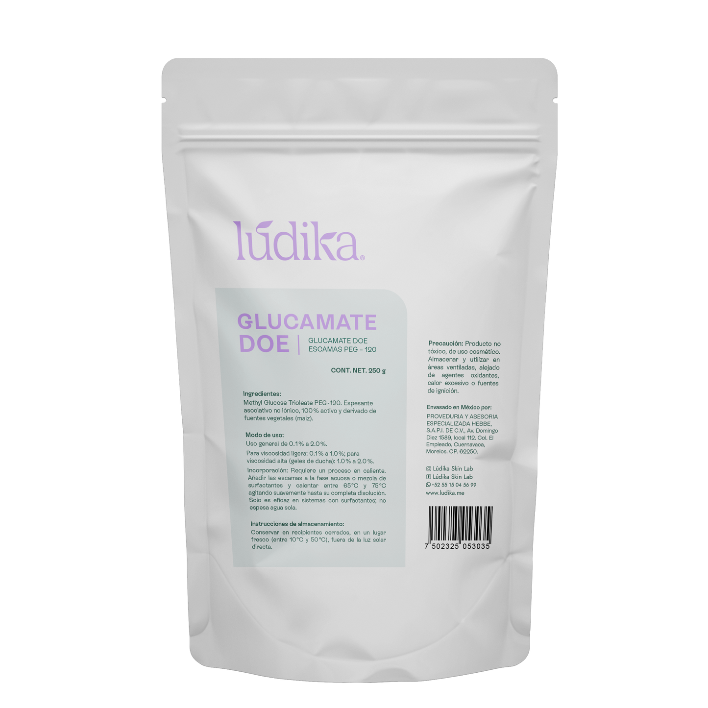 Glucamate DOE Escamas PEG – 120 | Facial, Corporal y Capilar | Espesante Asociativo Ultra-Suave