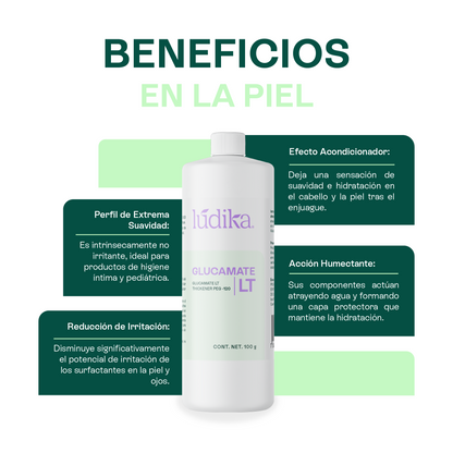 Glucamate LT Thickener PEG – 120 | Facial, Corporal y Capilar | Espesante Líquido Ultra-Suave
