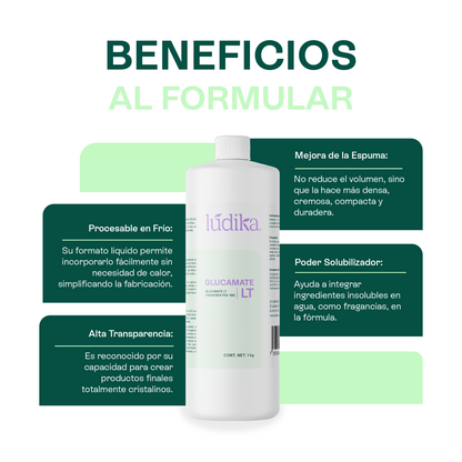 Glucamate LT Thickener PEG – 120 | Facial, Corporal y Capilar | Espesante Líquido Ultra-Suave