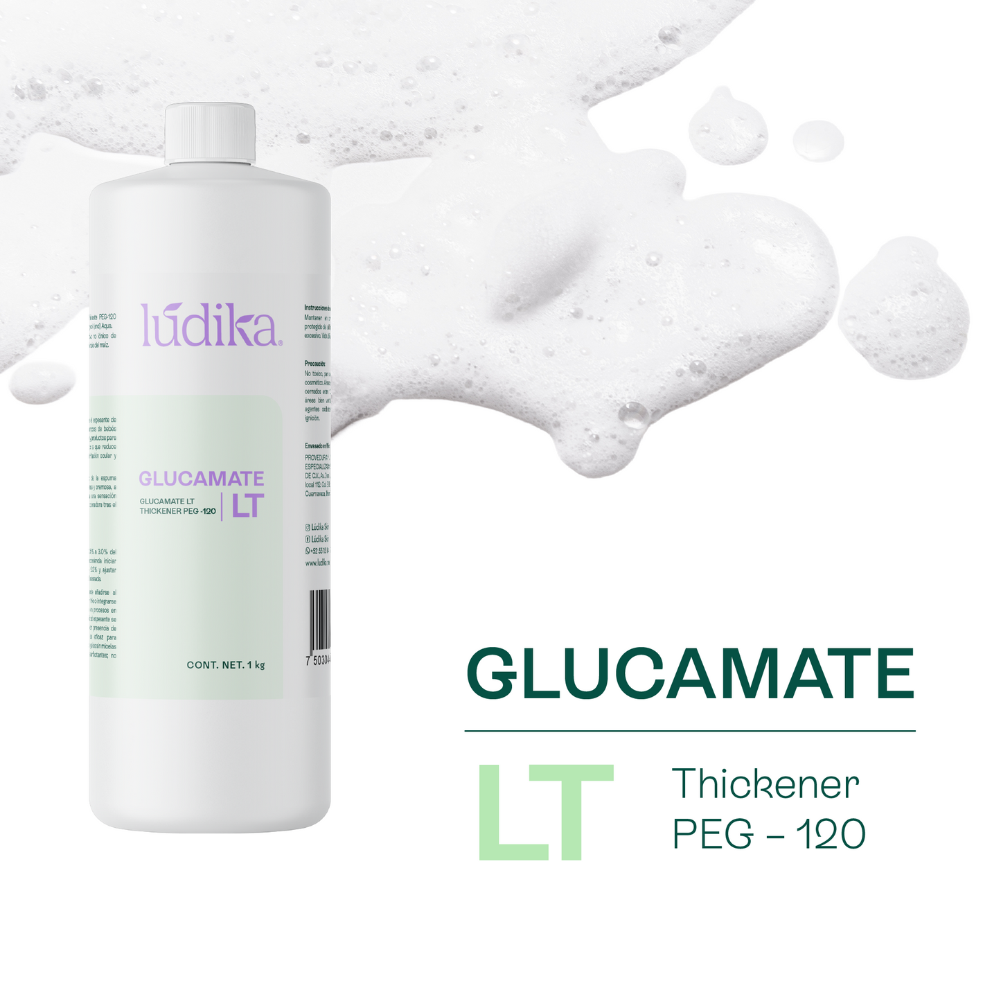 Glucamate LT Thickener PEG – 120 | Facial, Corporal y Capilar | Espesante Líquido Ultra-Suave