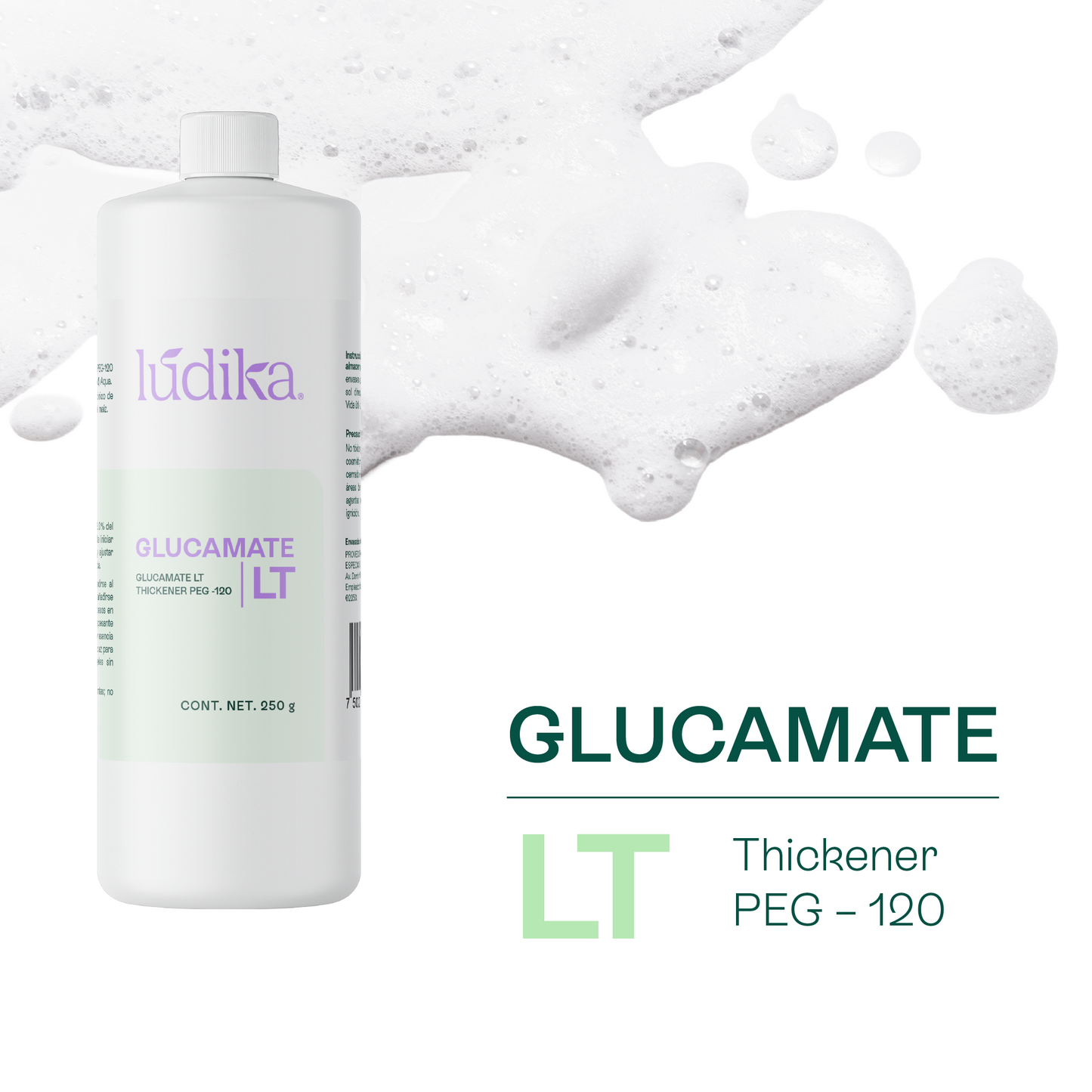 Glucamate LT Thickener PEG – 120 | Facial, Corporal y Capilar | Espesante Líquido Ultra-Suave