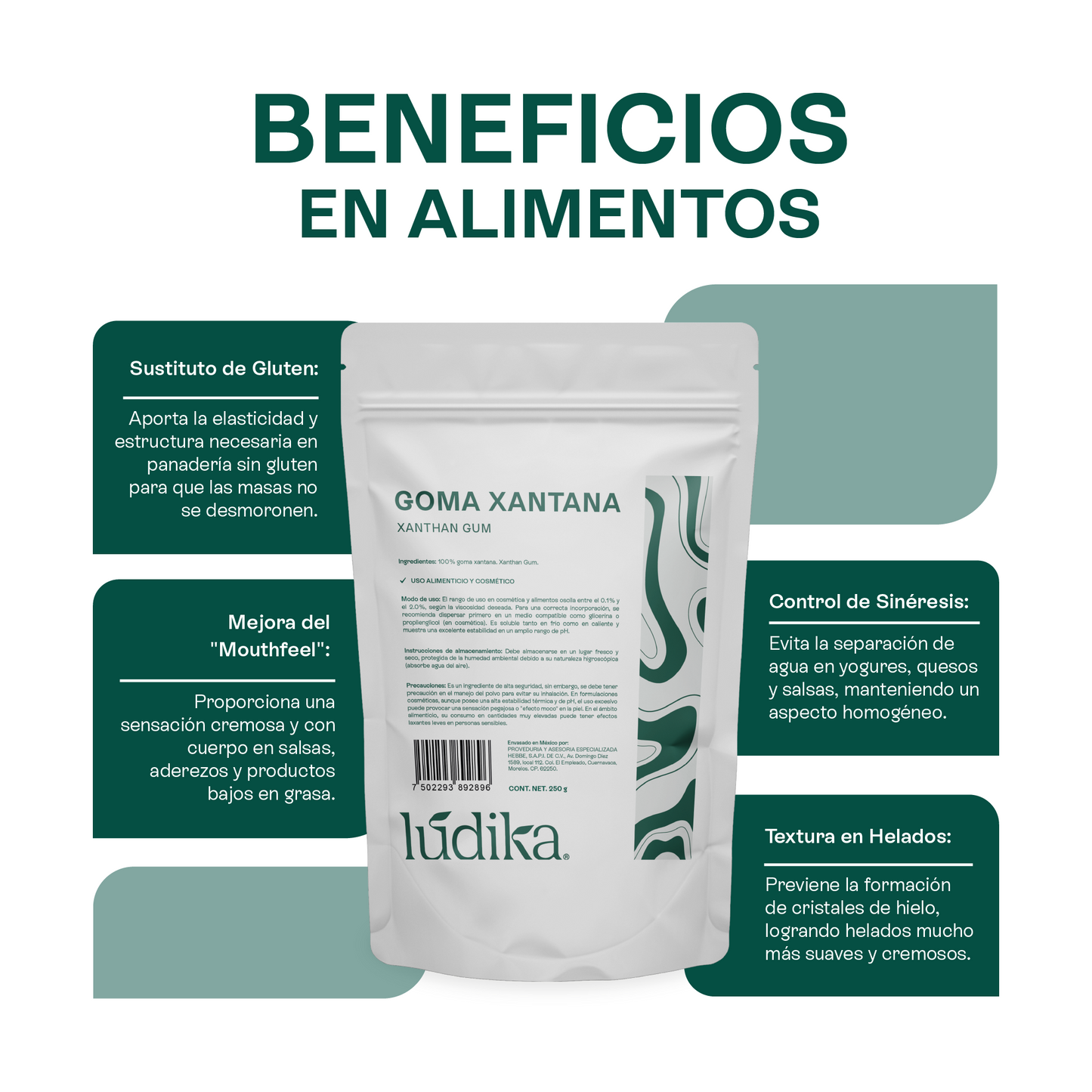 Goma Xantana | Facial, Corporal y Capilar | Espesante Natural y Estabilizador de Amplio Espectro