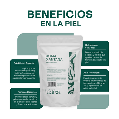Goma Xantana | Facial, Corporal y Capilar | Espesante Natural y Estabilizador de Amplio Espectro