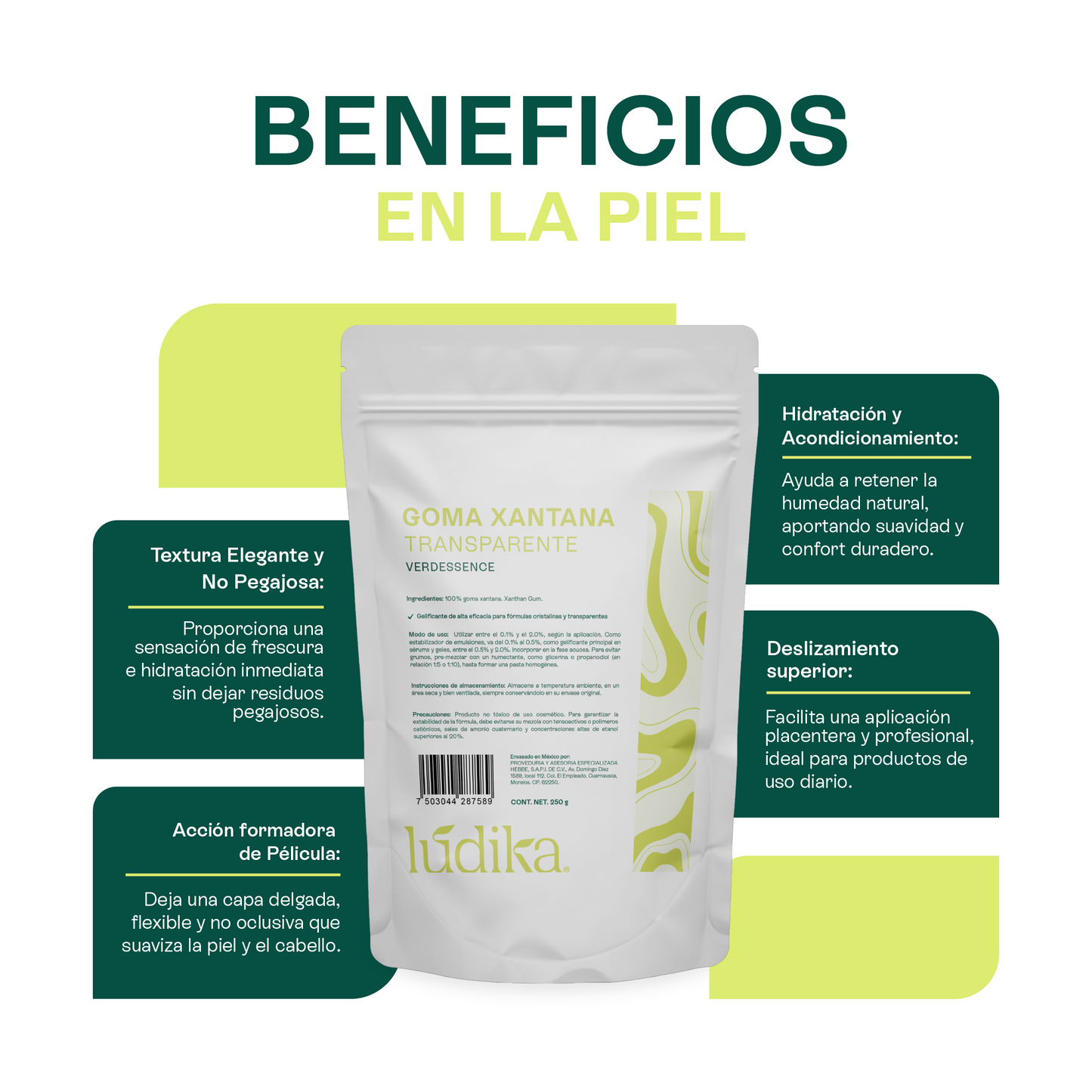 Goma Xantana Transparente | Facial, Corporal y Capilar | Espesante y Estabilizador Clean Beauty