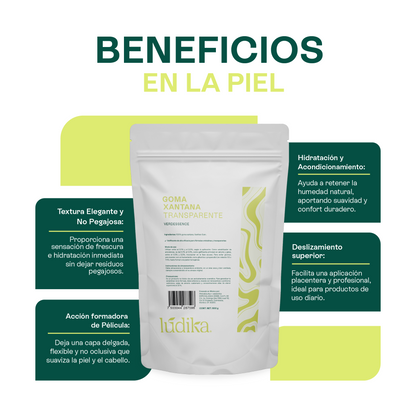 Goma Xantana Transparente | Facial, Corporal y Capilar | Espesante y Estabilizador Clean Beauty