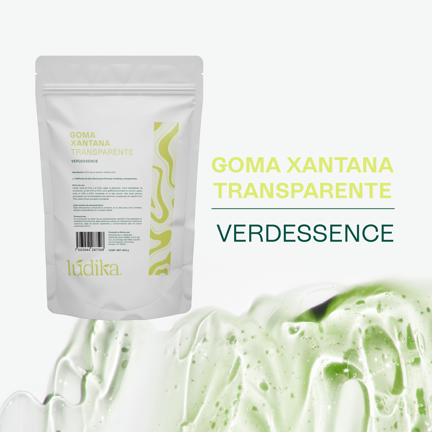 Goma Xantana Transparente | Facial, Corporal y Capilar | Espesante y Estabilizador Clean Beauty
