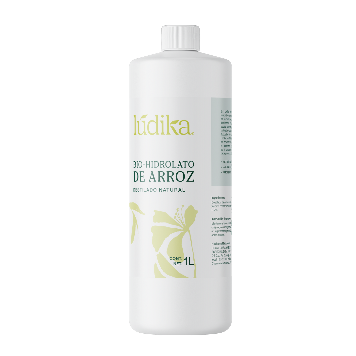 Bio Hidrolato de Arroz Integral | Facial y Corporal | Iluminador, Calmante e Hidratante