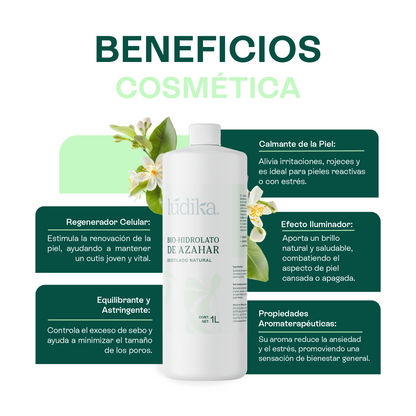 Hidrolato de Azahar | Facial y Corporal | Calmante, Equilibrante y Luminosidad
