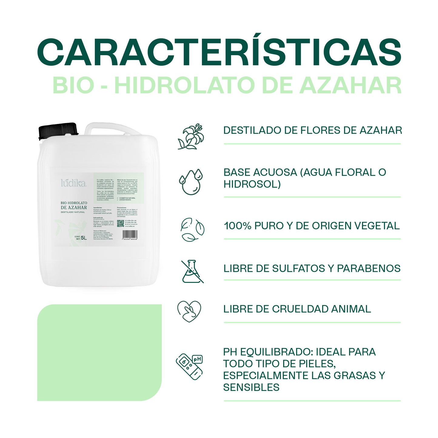 Hidrolato de Azahar | Facial y Corporal | Calmante, Equilibrante y Luminosidad
