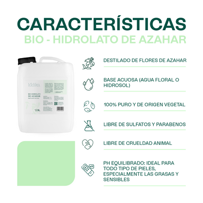 Hidrolato de Azahar | Facial y Corporal | Calmante, Equilibrante y Luminosidad