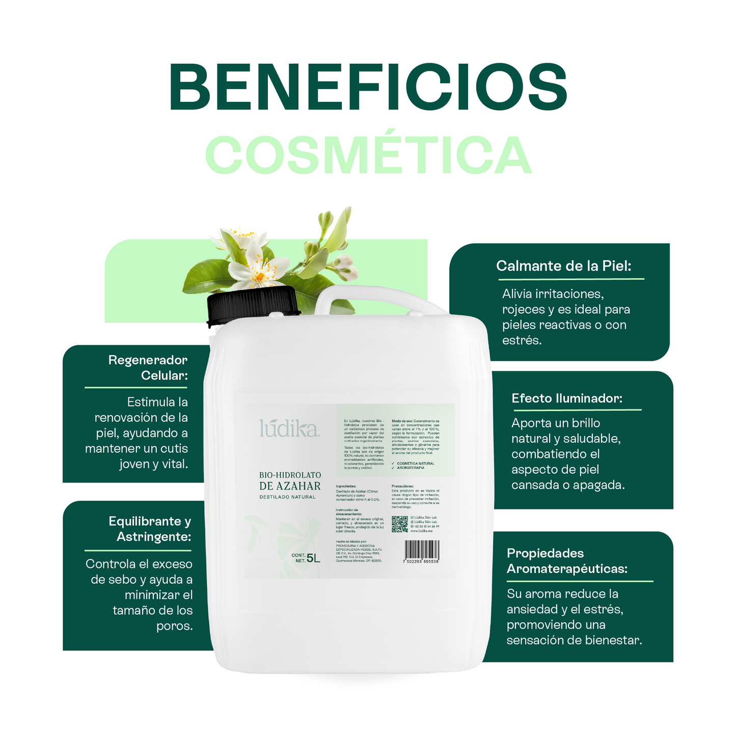 Hidrolato de Azahar | Facial y Corporal | Calmante, Equilibrante y Luminosidad