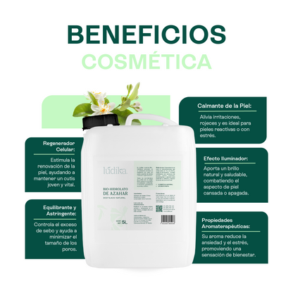 Hidrolato de Azahar | Facial y Corporal | Calmante, Equilibrante y Luminosidad