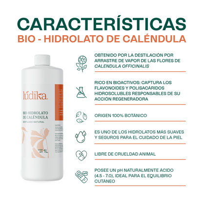 Bio Hidrolato de Caléndula | Facial y Corporal | Calmante, Reparador y Cicatrizante