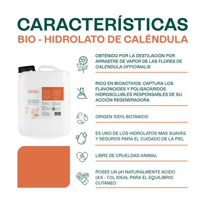 Bio Hidrolato de Caléndula | Facial y Corporal | Calmante, Reparador y Cicatrizante
