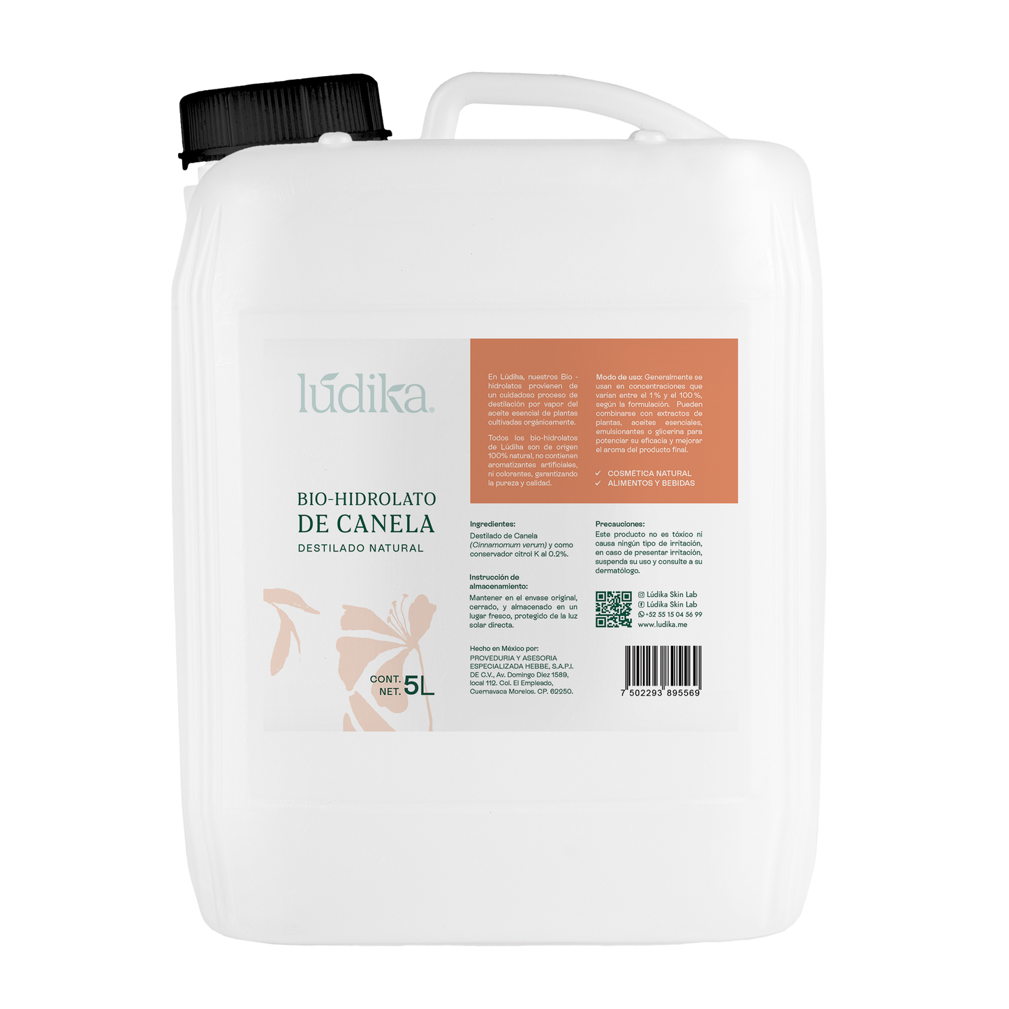 Bio Hidrolato de Canela Puro | Energizante, Antioxidante y Purificante para Piel y Ambiente