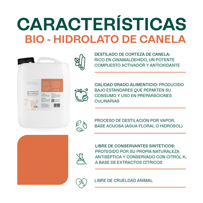 Bio Hidrolato de Canela Puro | Energizante, Antioxidante y Purificante para Piel y Ambiente