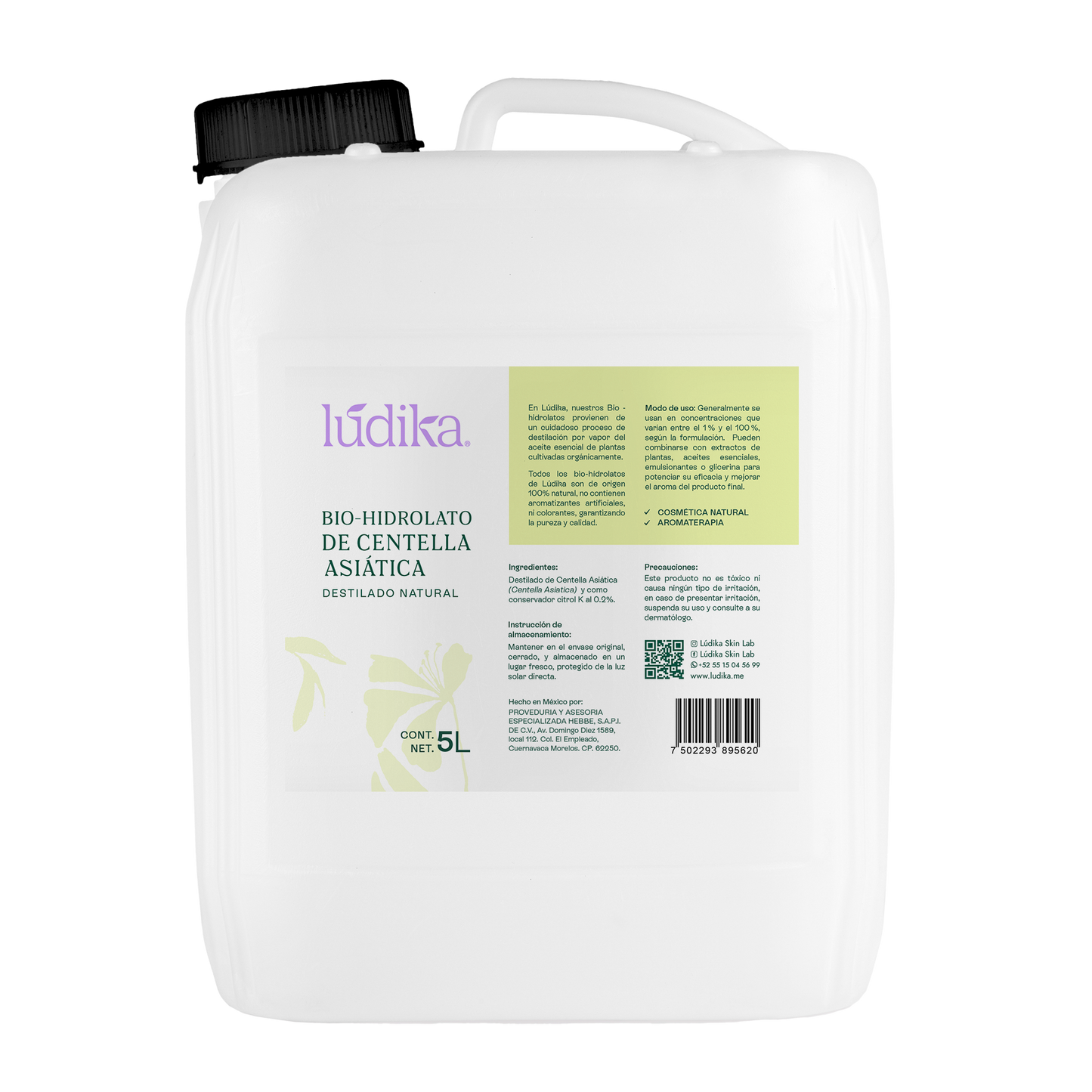 Bio Hidrolato de Centella Asiática | Facial y Corporal | Reparador, Cicatrizante y Antiinflamatorio