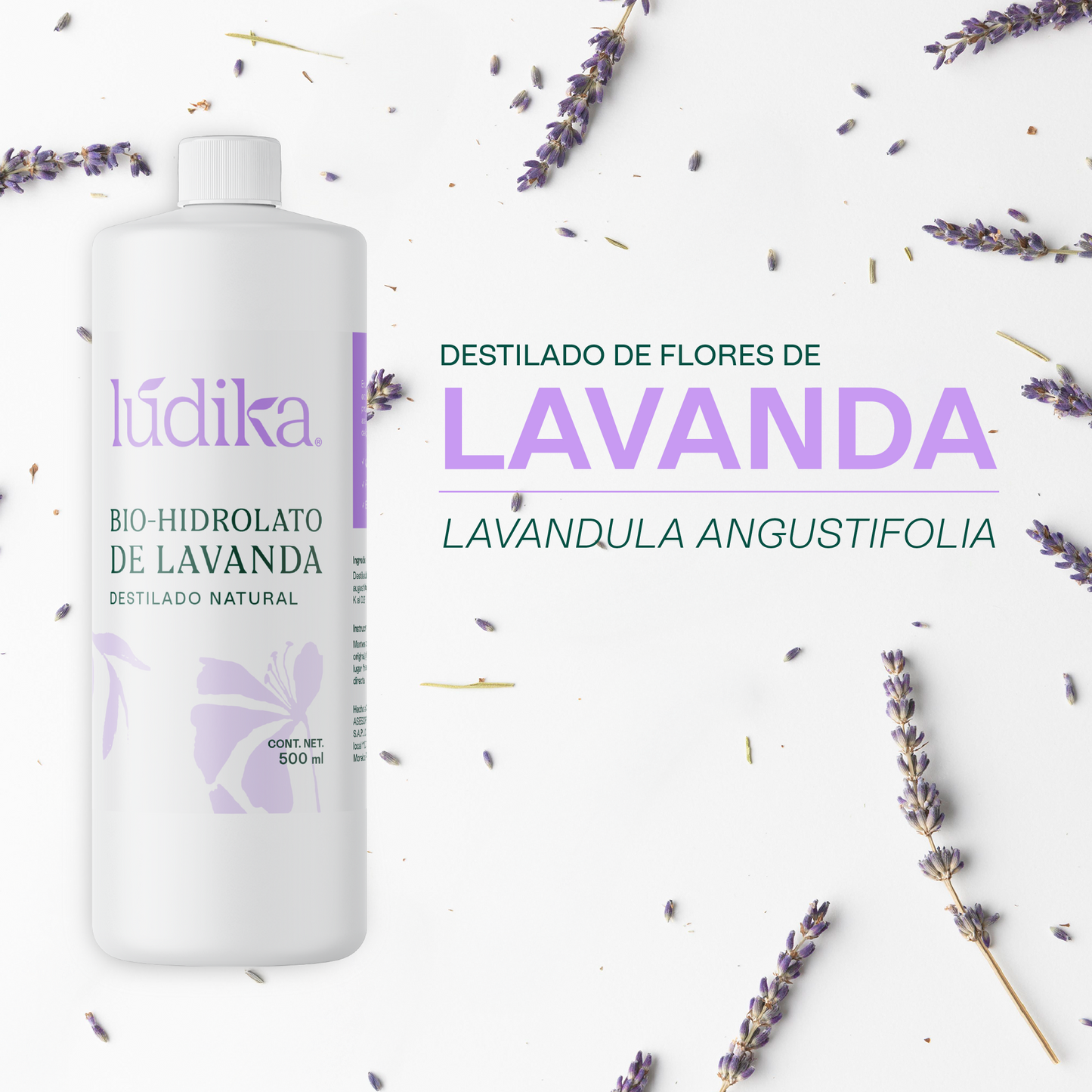Bio Hidrolato de Lavanda | Facial y Corporal | Calmante, Equilibrante y Regenerador