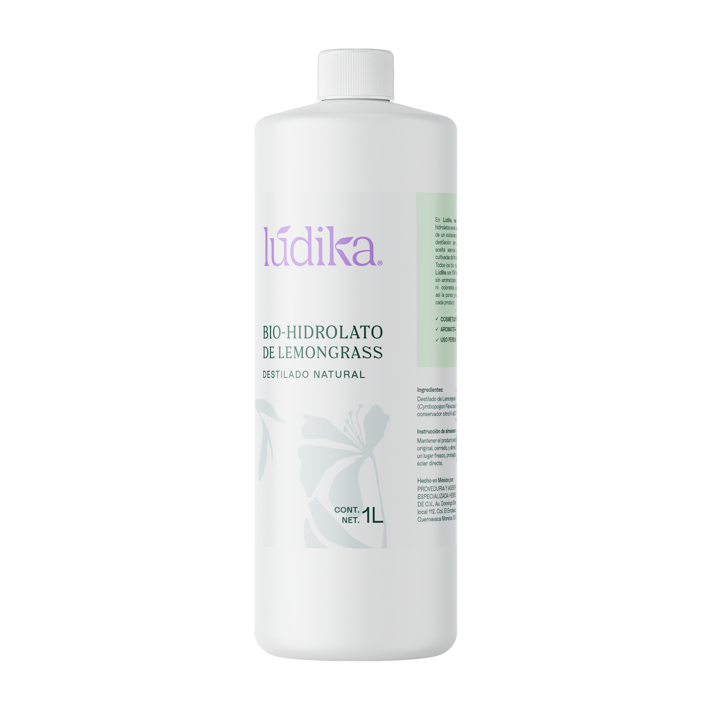 Hidrolato de Lemongrass | Facial y Corporal | Purificante, Astringente y Tonificante