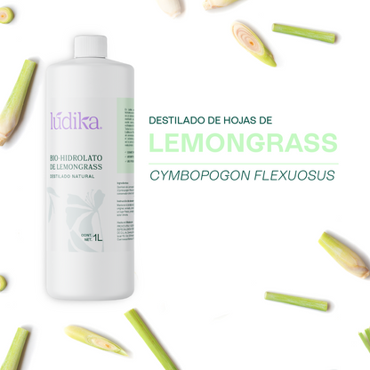 Hidrolato de Lemongrass | Facial y Corporal | Purificante, Astringente y Tonificante
