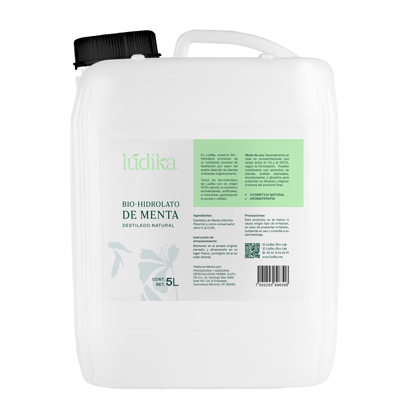 Bio Hidrolato de Menta | Facial y Corporal | Refrescante, Astringente y Purificante