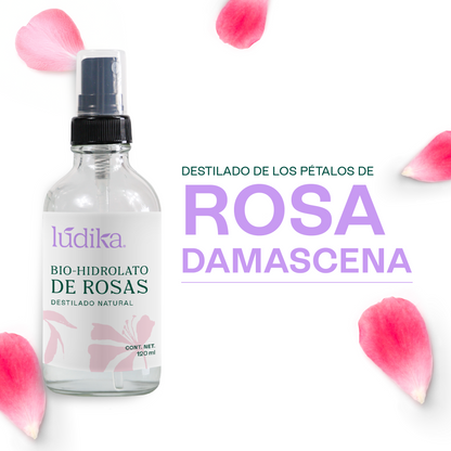 Bio Hidrolato de Rosa Damascena | Facial y Corporal | Antiedad, Calmante y Regenerador