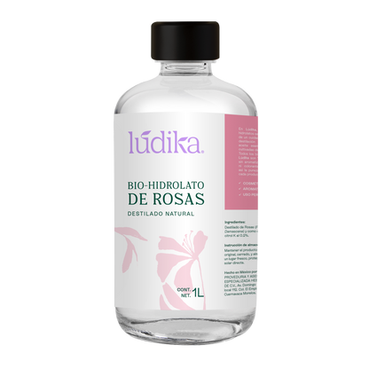 Bio Hidrolato de Rosas Damascena | Envase de vidrio | Facial | Antiedad, Calmante
