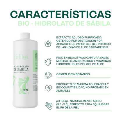 Bio Hidrolato de Sábila | Facial y Corporal | Hidratante, Calmante y Regenerador