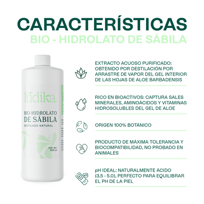 Bio Hidrolato de Sábila | Facial y Corporal | Hidratante, Calmante y Regenerador