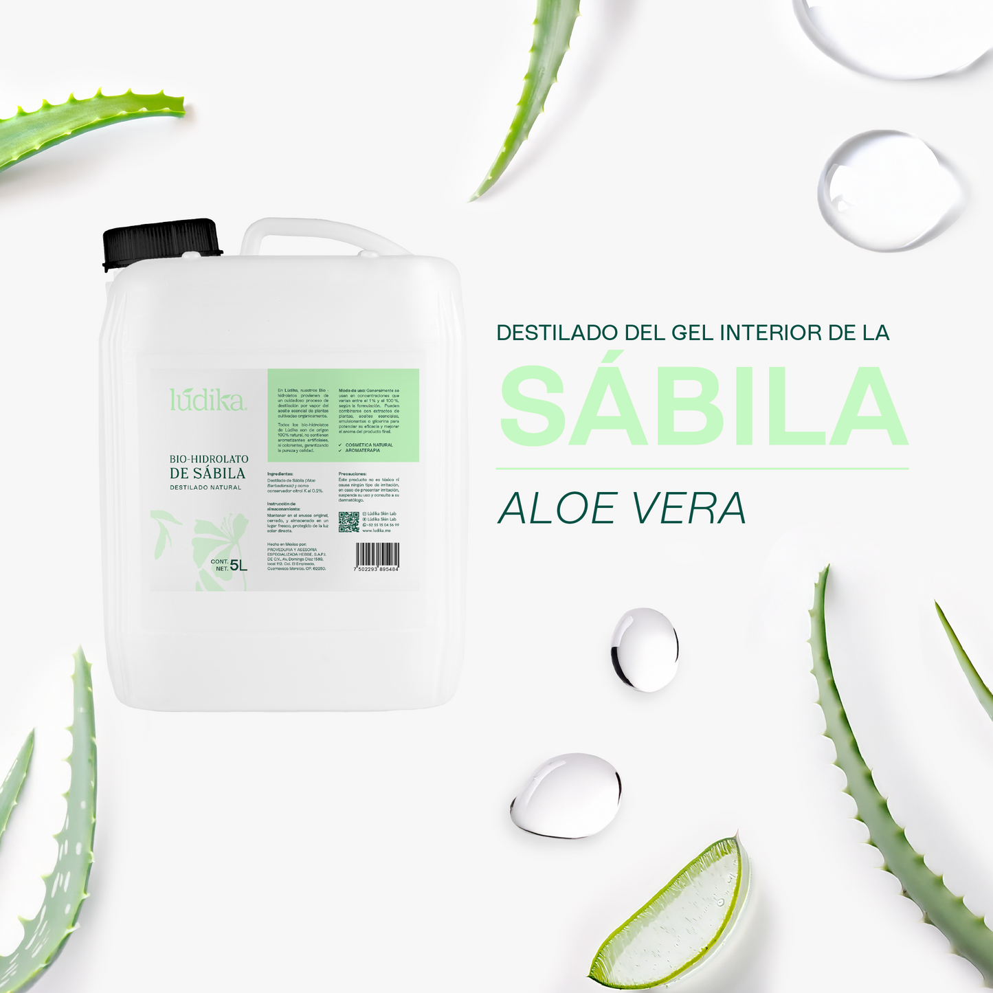 Bio Hidrolato de Sábila | Facial y Corporal | Hidratante, Calmante y Regenerador