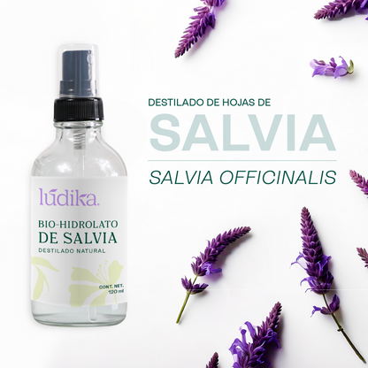 Hidrolato de Salvia | Facial y Corporal | Purificante, Seborregulador y Astringente