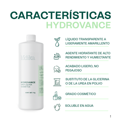 Hydrovance Urea Líquida | Facial, Corporal y Capilar | Humectante de Tacto Elegante