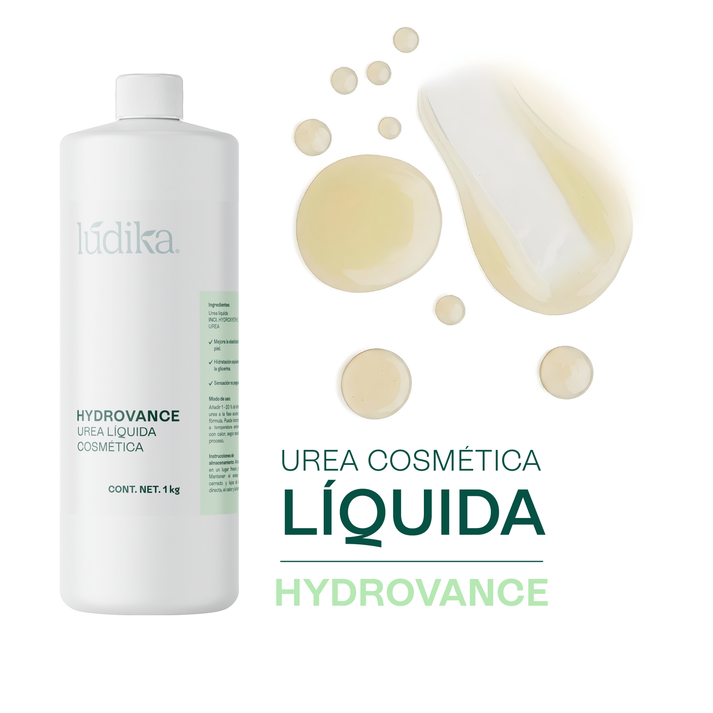 Hydrovance Urea Líquida | Facial, Corporal y Capilar | Humectante de Tacto Elegante