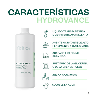 Hydrovance Urea Líquida | Facial, Corporal y Capilar | Humectante de Tacto Elegante